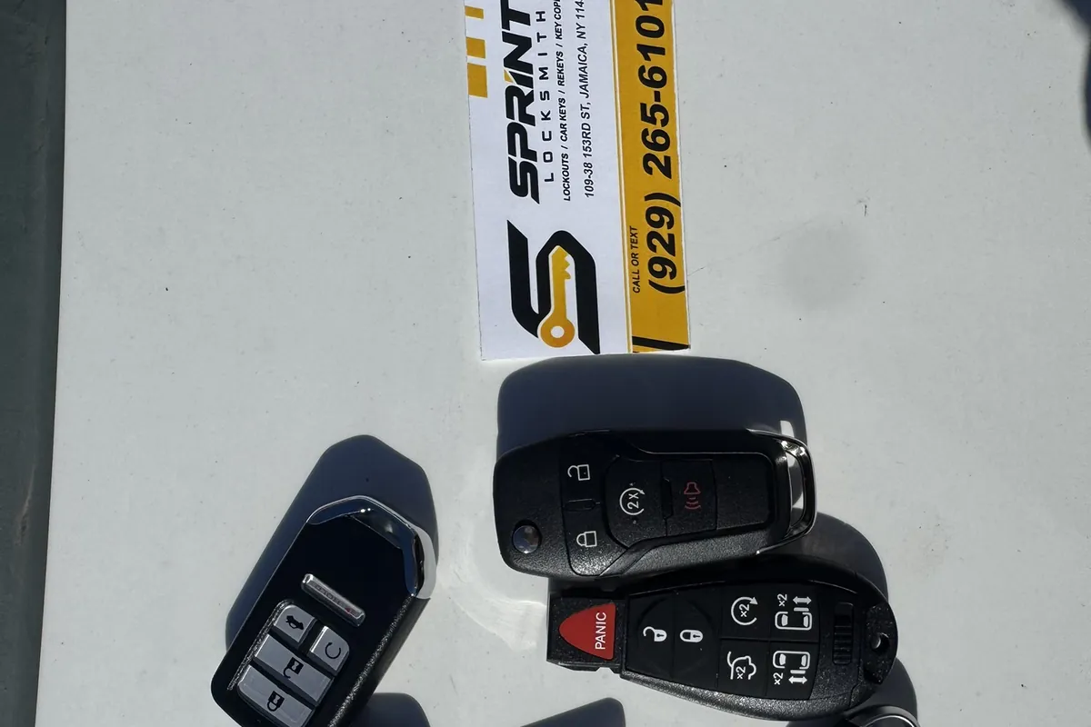 Car key fobs ready to program